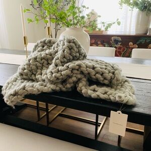 Restoration hardware rh baby & child chunky wool blanket